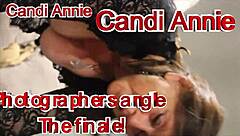 Candi Annie's SEXY MILF PHOTO SHOOT Explodes with CUMSHOTS Lingerie Stockings Covid Loss