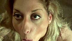 Suck that cock sexy milf until your husband explodes cum down your throat!