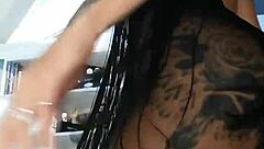 i tease you with my solo magic footjob in nylons and leggings hard