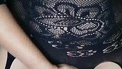 she sneaks video in stepbro's room while he listens to her juicy pussy play