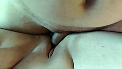 he sneaks into his stepmom's room and pounds her big tits bareback till he cums inside