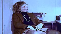 vintage dark lantern london vintage company secretary in retro office setting