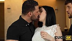 wanna see wife ride stranger's cock while hubby watches on sofa?