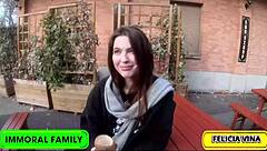 felicia vinas' huge booty double stuffed hard by dan in wild bedroom romp!