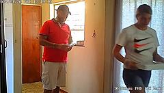 caught wife fucking pizza guy on my spycam doggystyle