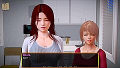 blonde plays new family game