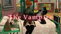 vampire seduces chubby nerd with kisses licks and muff diving in sims