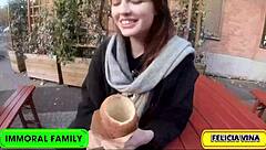 felicia vinas' huge booty double stuffed hard by dan in wild bedroom romp!