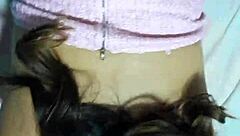 Amateur Couple Moves from Holiday Party to Intense Bedroom Orgasm