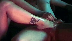 she gives her stepbrother a sexy oiled footjob in sensual play