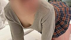 Japanese Student Rocks Micro Miniskirt and Cute Legs