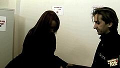 can this hung cop and officer dp erotic czech brunette's tight holes at work?