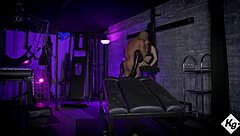 all natural redhead domme buffy le brat grinds petite pussy on monster cock in femdom dungeon roleplay