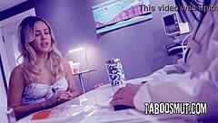 Naughty Angela White and Alina Lopez ride cocks in fertility fuck fest.