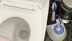 roomie leaves thongs in bathroom... i jerk my crazy hard cock then fuck her tight pussy later