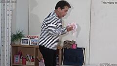 japanese tattooed femdom sits on face making him sniff her asshole forever