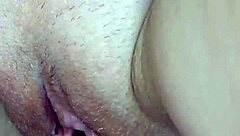 Watch my tight pussy take that warm close-up cumshot creampie