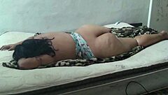 Nude BBW Wife Lies Down For Creamy Anal Massage With Husband Before Homemade Porn Shoot