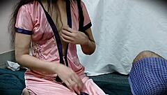 Neighbor pounds my wife hard while hubby's away on duty.