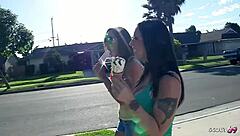 Melina Mason and Kierra King grind pussies to wild lesbian orgasms alone