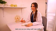 at the clinic the moaning colombian doctor rides huge cock cowgirl her tight wet pussy gripping every inch