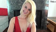 milky aurora steps up for her big natural tits casting interview and dirty talk