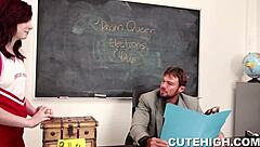 WANNAbe PROM QUEEN Gets PUNISHED Hard in Garage by Coach