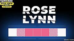 Lauren Phillips and Rose Lynn unmask for interracial threesome muff dive