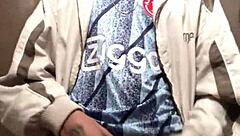 check out this tattooed amateur stud flashing his huge cock for the camera in solo tease