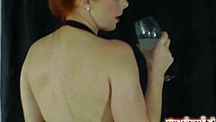 ginger penny pax oils up and rides dildo hard