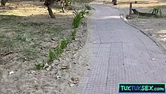 Tiny thai teen picked up street now riding hard