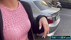 Tiny thai teen picked up street now riding hard