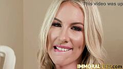 hubby buttfucks wife's best friend bunny madison deepthroat style