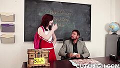 WANNAbe PROM QUEEN Gets PUNISHED Hard in Garage by Coach