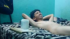 skinny guy gets intimate sensual massage turning pleasurable