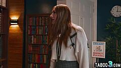 busty latina milf librarian seduces hot babe for wet pussy licking!