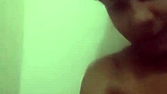 latina teen masturbates wildly in the bathtub