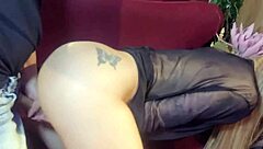 Pizza Guy Rips My Skirt Fucks My Huge Ass Then Eats While I Shake Tits!