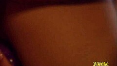 Husband Licks Beautiful Blonde's Big Tits Wet Pussy Bedroom Closeup