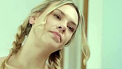 Naughty 18yo Kai Jaxon teases her stepcousin with deepthroat before riding cowgirl missionary pussy pounding.