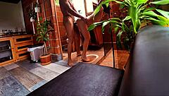 I Love How Stepsister's Fat Ass Bounces on My Huge Cock Staining Stepmom's Couch!