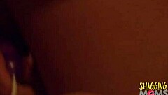 Husband Licks Beautiful Blonde's Big Tits Wet Pussy Bedroom Closeup