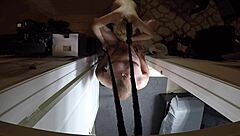 what happens when annie archer steps into the shower for a teasing pov bath?