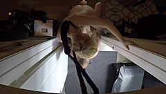 what happens when annie archer steps into the shower for a teasing pov bath?