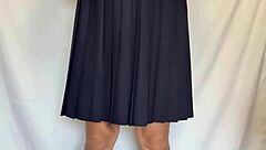 hey sailor uniform slut, your ass plug and lingerie make me question everything