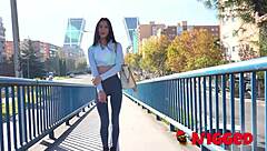 i'm the petite teen taking double black cocks deep inside