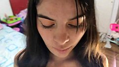 laura's pink vagina overflows as she rides partner hard in part two?