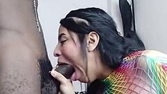 wanna see her suck my bbc before anal creampie finish?