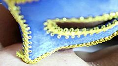 amateur asian housewife licks pussy then fists creampie in cosplay home fuck