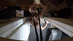 what happens when annie archer steps into the shower for a teasing pov bath?